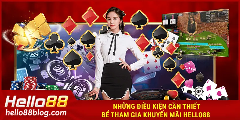 Những điều kiện cần thiết để tham gia khuyến mãi HELLO88