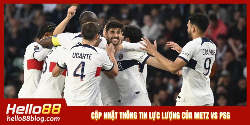Cập nhật thông tin lực lượng của Metz vs PSG